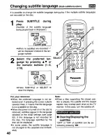 Preview for 46 page of Panasonic DVD-P10 Operating Instructions Manual