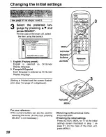 Preview for 58 page of Panasonic DVD-P10 Operating Instructions Manual