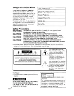 Preview for 2 page of Panasonic DVD Palmcoder VDR-D250 Operating Instructions Manual