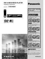 Preview for 1 page of Panasonic DVD-RA61 Operating Instructions Manual