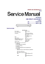 Panasonic DVD-RP62P Service Manual preview