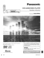 Panasonic DVD-RP91K Operating Instructions Manual preview