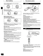 Preview for 6 page of Panasonic DVD-RP91K Operating Instructions Manual