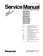 Panasonic DVD-RV21 Service Manual preview