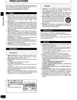 Preview for 4 page of Panasonic DVD-RV31K Operating Operating Instructions Manual