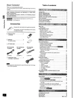 Preview for 2 page of Panasonic DVD-RV40 Operating Instructions Manual