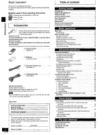 Предварительный просмотр 2 страницы Panasonic DVD-RV65 Operating Instructions Manual