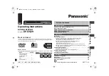 Panasonic DVD S-29 DVD-S29 Operating Instructions Manual preview