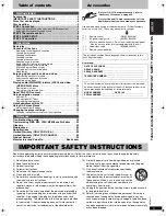 Предварительный просмотр 3 страницы Panasonic DVD-S100 Operating Instructions Manual