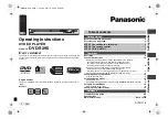 Panasonic DVD-S29 Operating Instructions Manual preview