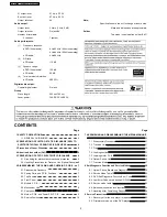 Preview for 2 page of Panasonic DVD-S29E Service Manual