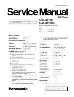 Panasonic DVD-S325E Service Manual preview