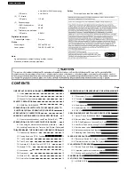 Preview for 2 page of Panasonic DVD-S325E Service Manual