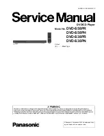 Preview for 1 page of Panasonic DVD-S38PN Service Manual