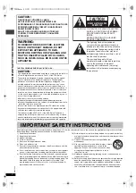 Предварительный просмотр 2 страницы Panasonic DVD-S47EE Operating Instructions Manual