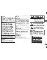 Preview for 3 page of Panasonic DVD-S47K Operating Instructions Manual