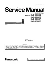 Panasonic DVD-S500EB Service Manual preview