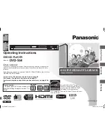 Preview for 1 page of Panasonic DVD-S54S Operating Instructions Manual