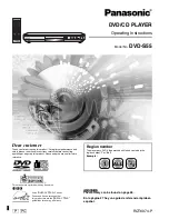 Preview for 1 page of Panasonic DVD-S55 Operating Instructions Manual