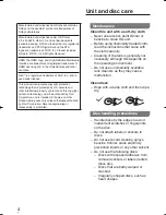 Preview for 4 page of Panasonic DVD-S59 Operating Instructions Manual