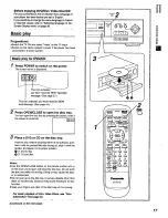 Preview for 17 page of Panasonic DVD-X410 Operating Instructions Manual