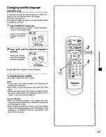 Preview for 31 page of Panasonic DVD-X410 Operating Instructions Manual