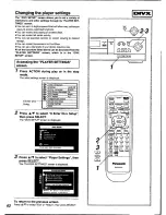 Preview for 62 page of Panasonic DVD-X410 Operating Instructions Manual