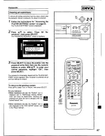 Preview for 67 page of Panasonic DVD-X410 Operating Instructions Manual