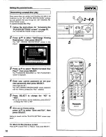 Preview for 70 page of Panasonic DVD-X410 Operating Instructions Manual