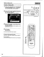 Preview for 74 page of Panasonic DVD-X410 Operating Instructions Manual