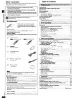 Preview for 2 page of Panasonic DVD-XP30S Operating Instructions Manual