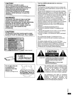 Preview for 3 page of Panasonic DVD-XP30S Operating Instructions Manual