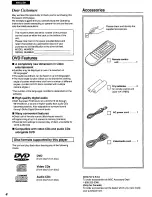 Preview for 4 page of Panasonic DVDA100 - DVD Operating Instructions Manual