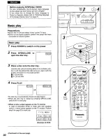 Предварительный просмотр 30 страницы Panasonic DVDA110 - DIG. VIDEO DISCPLAYE Operating Instructions Manual