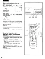 Предварительный просмотр 38 страницы Panasonic DVDA110 - DIG. VIDEO DISCPLAYE Operating Instructions Manual