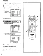 Предварительный просмотр 46 страницы Panasonic DVDA110 - DIG. VIDEO DISCPLAYE Operating Instructions Manual