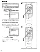 Предварительный просмотр 72 страницы Panasonic DVDA110 - DIG. VIDEO DISCPLAYE Operating Instructions Manual