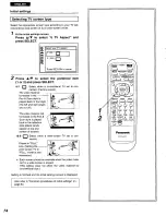 Предварительный просмотр 74 страницы Panasonic DVDA110 - DIG. VIDEO DISCPLAYE Operating Instructions Manual