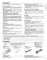 Preview for 3 page of Panasonic DVDA120U - DIG. VIDEO DISCPLAYE Operating Instructions Manual