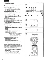 Preview for 14 page of Panasonic DVDA300 - DVD Operating Instructions Manual