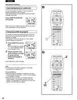 Preview for 44 page of Panasonic DVDA300 - DVD Operating Instructions Manual