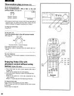 Предварительный просмотр 40 страницы Panasonic DVDA310 - DIG. VIDEO DISCPLAYE Operating Instructions Manual