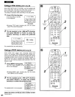 Предварительный просмотр 64 страницы Panasonic DVDA310 - DIG. VIDEO DISCPLAYE Operating Instructions Manual