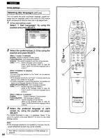 Предварительный просмотр 68 страницы Panasonic DVDA310 - DIG. VIDEO DISCPLAYE Operating Instructions Manual