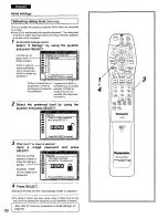 Предварительный просмотр 70 страницы Panasonic DVDA310 - DIG. VIDEO DISCPLAYE Operating Instructions Manual