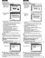 Предварительный просмотр 73 страницы Panasonic DVDA310 - DIG. VIDEO DISCPLAYE Operating Instructions Manual