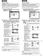 Предварительный просмотр 77 страницы Panasonic DVDA310 - DIG. VIDEO DISCPLAYE Operating Instructions Manual