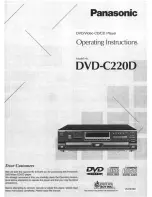 Panasonic DVDC220 - DVD C220 Changer Operating Instructions Manual preview