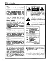 Preview for 2 page of Panasonic DVDC220 - DVD C220 Changer Operating Instructions Manual