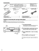 Preview for 6 page of Panasonic DVDC220 - DVD C220 Changer Operating Instructions Manual